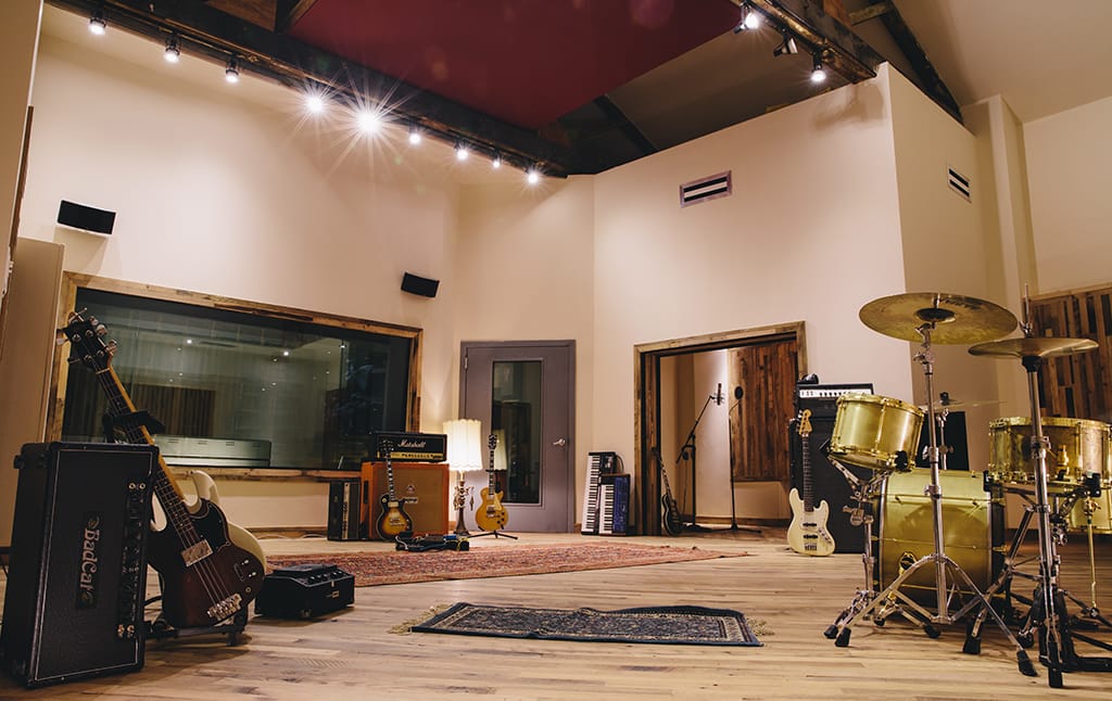 Recording studio interior for Spice House Sound